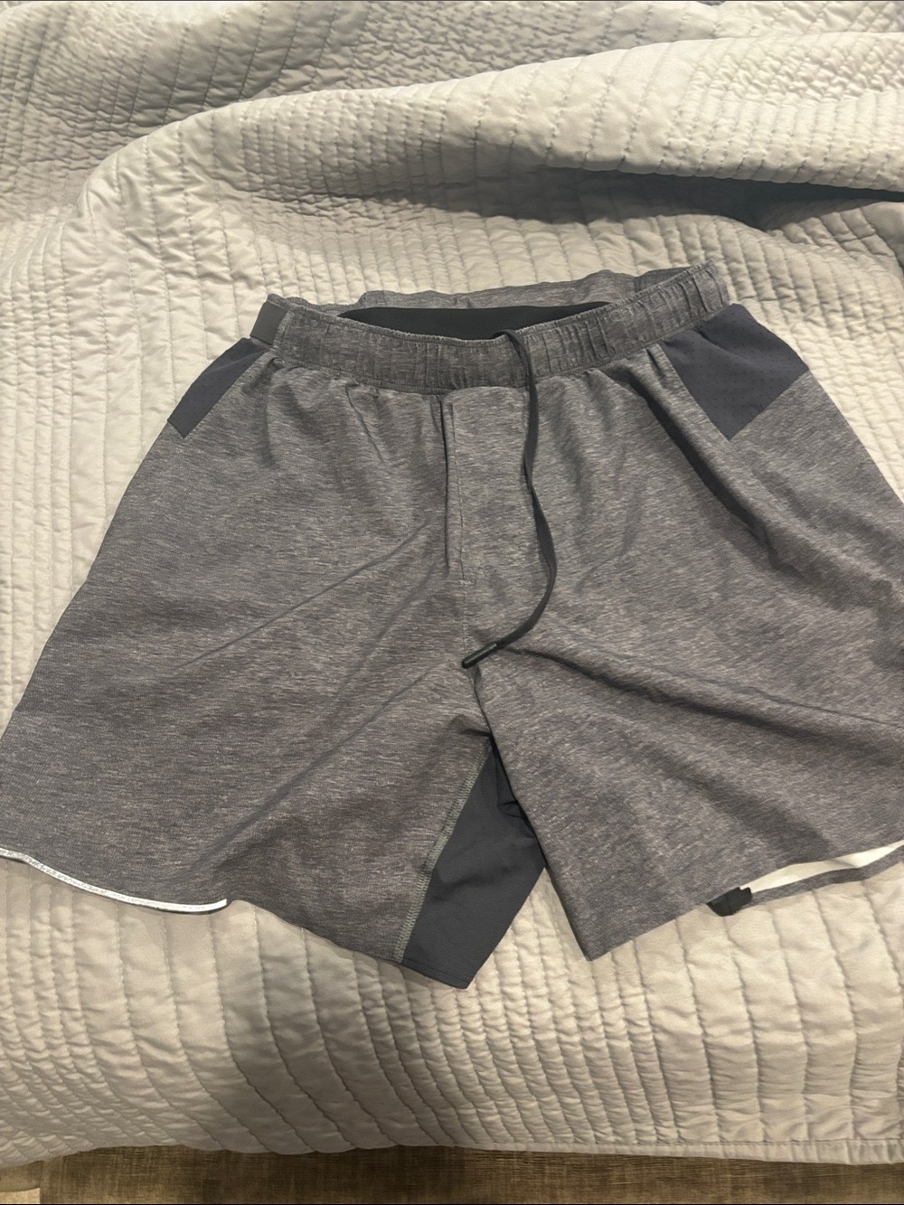 lululemon athletica Men's Heather Gray Athletic Shorts